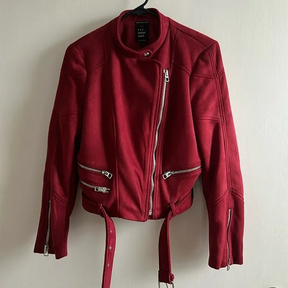 Zara Jackets Coats Zara Suede Biker Poshmark